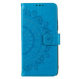 Etui z klapką do Motorola Moto G13 / G23, Mandala, niebieskie