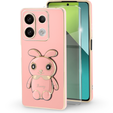 Etui do Xiaomi Redmi Note 13 Pro 5G, Rabbit, różowe + Szkło Hartowane 9H