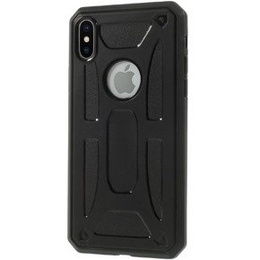 Czarne Etui PROTECTION SHELL Case do iPhone X / XS
