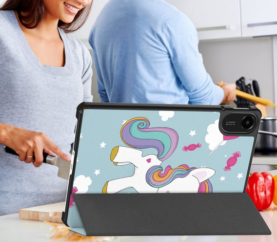 Etui z klapką do Xiaomi Redmi Pad 2 - jednorożec