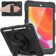 Etui pancerne do iPad 10.2" 2021/2020/2019 (9/8/7 gen.), ochronne 360 z miejscem na rysik, Czarne