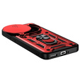 Etui pancerne do Realme 14 Pro 5G, CamShield Slide, czerwone