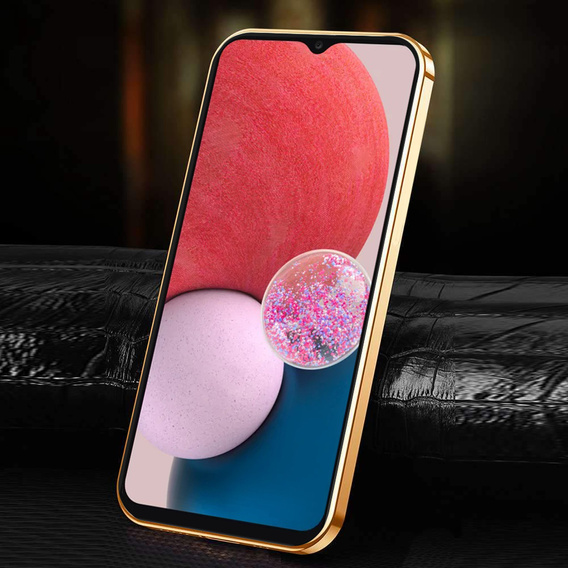Etui do Samsung Galaxy A13 4G, Cowhide Leather, różowe