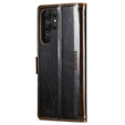 Etui z klapką do Samsung Galaxy S23 Ultra, ERBORD Waxy Wallet, brązowe