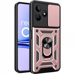 Etui pancerne do Realme C53 4G, CamShield Slide, różowe rose gold