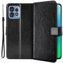 Etui z klapką do Motorola Edge 40 Pro, Wallet, czarne