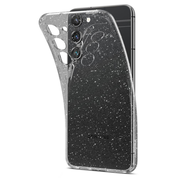 Etui Spigen do Samsung Galaxy S23, Liquid Crystal, przezroczyste brokat