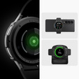 Zestaw Etui Spigen do Samsung Galaxy Watch 6 Classic 47mm, Liquid Air, Czarne + Szkło 2x Hartowane