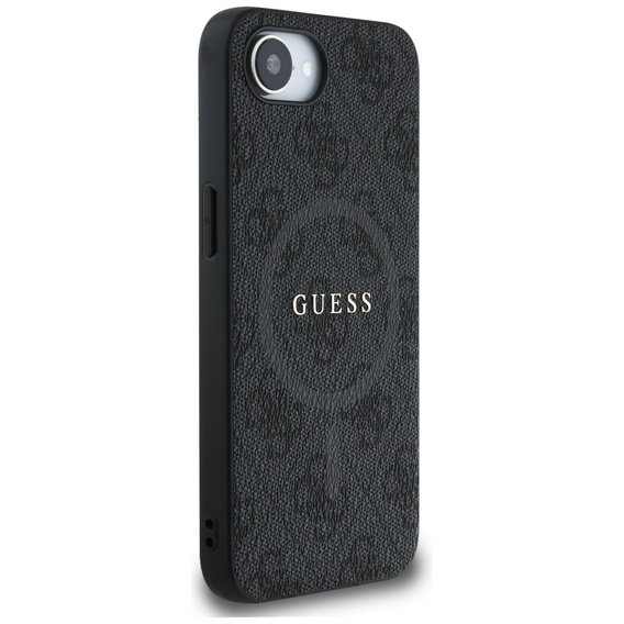 Etui GUESS do iPhone 16E, 4G Ring Classic Logo, czarne