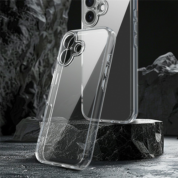 Etui do iPhone 17, z osłoną aparatu, przezroczyste