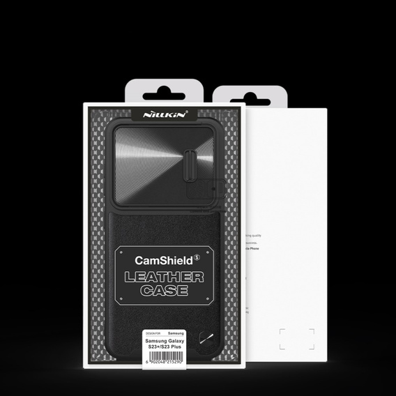 Etui Nillkin do Samsung Galaxy S23 Plus, CamShield S Magnetic Leather Case, czarne