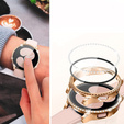 2w1 Etui + Szkło Hartowane do Samsung Galaxy Watch 6 40mm, Różowe Złoto
