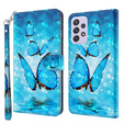 Etui Wallet do Samsung Galaxy A52 / A52s, Light Spots, Butterfly