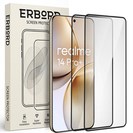 2x Szkło Hartowane ERBORD 3D do Realme 14 Pro+ 5G – ochrona całego ekranu