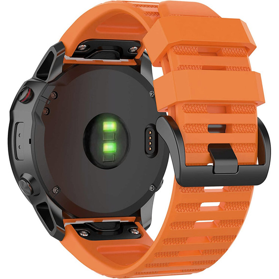 Pasek Silikonowy QuickFit do Garmin Fenix 26mm, Pomarańczowy