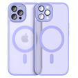 Etui do iPhone 16 Pro, do MagSafe, ERBORD Matt Case, fioletowy + Szkło na ekran
