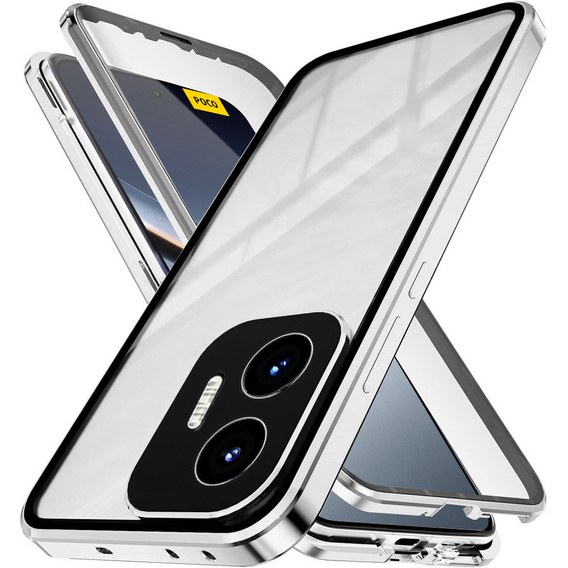 Etui Magnetic Dual Glass do Xiaomi Poco F7 5G