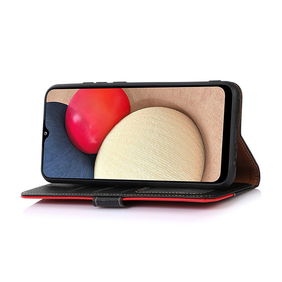 Etui Wallet do Samsung Galaxy S21 FE, KHAZNEH, Dual Color, Black