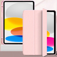 Etui do iPad 11" 2025 A16 (11 gen.) / iPad 10.9" 2022 (10 gen.), Smart Pencil, z miejscem na rysik, różowe
