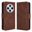 Etui z klapką do Xiaomi Redmi 14C / Xiaomi Poco C75, Card Slot, brązowe