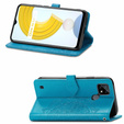 Etui z klapką do Realme C21, Mandala, niebieskie