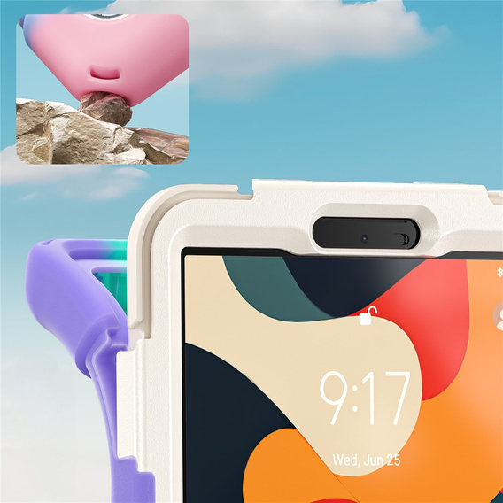 Pancerne etui z podstawką i paskiem na ramię do Lenovo Tab One