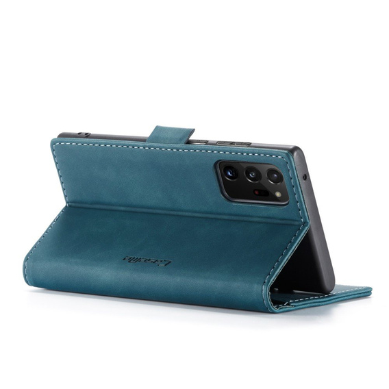 Etui CASEME do Samsung Galaxy Note 20 Ultra, Leather Wallet Case, zielone