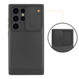 Pancerne etui do MagSafe na Samsung Galaxy S24 Ultra, ERBORD MagProtect Cam Slider, czarne