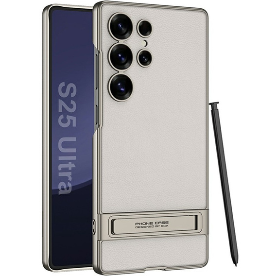 Etui do Samsung Galaxy S25 Ultra GKK – matowe, z podstawką – titanium grey