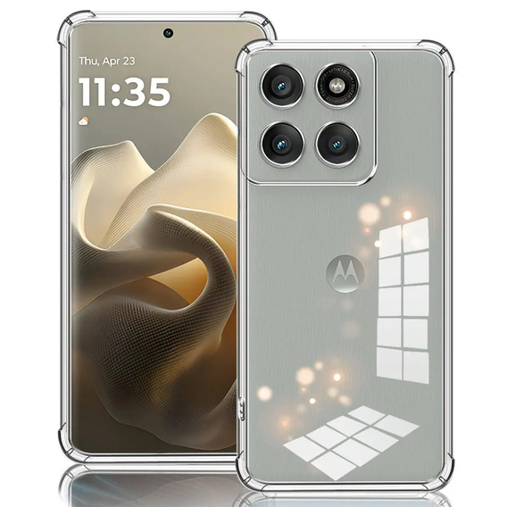 Pancerne etui Clear Armor do Motorola Edge 60 Pro – przezroczyste