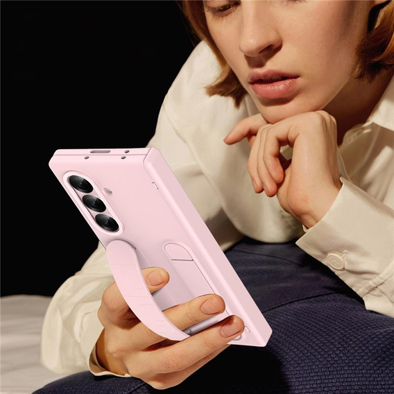 Etui z rączką i podstawką – różowe do Samsung Galaxy Z Fold7