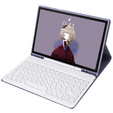 Etui z klawiaturą do iPad 10.2" 2021/2020/2019 (9/8/7 gen.) / Air 10.5" 2019 (3 gen.), Leather Pen Slot, fioletowe