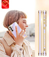 Etui do Samsung Galaxy A54 5G, Electro heart, fioletowe + 2x Szkło 9H