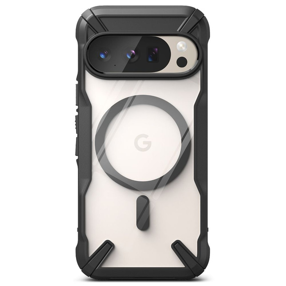 Etui Ringke do Google Pixel 10 / 10 Pro, Fusion X MagSafe, Przezroczyste / Czarne
