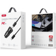 Ładowarka samochodowa XO CC57 25W USB-C + kabel USB-C do USB-C – Czarna