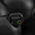 Etui silikonowe do Galaxy Buds3 / Buds3 Pro z karabińczykiem  - czarne
