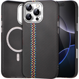 Etui do iPhone 16 Pro Max, Carbon Fiber MagSafe, czarne