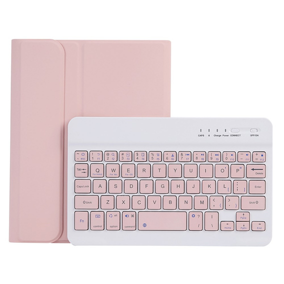 Etui z klawiaturą bluetooth do iPad mini 8.3" 2021 (6 gen.) / iPad mini 8.3" 2024 (7 gen.), Różowe
