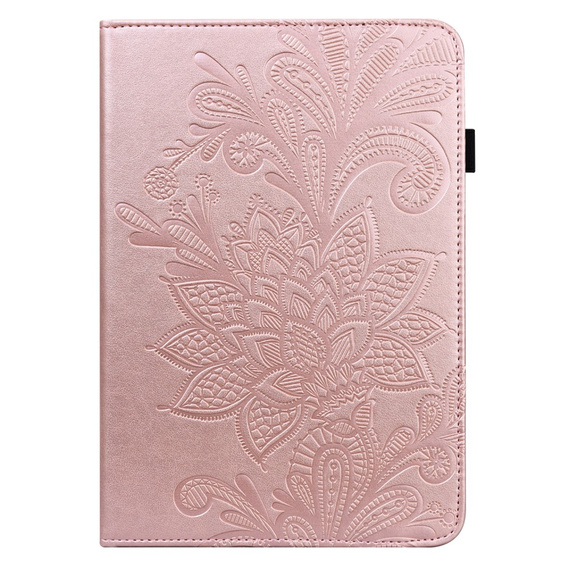 Etui do Lenovo Tab M9, With stand, flower, różowe rose gold