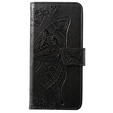 Etui z klapką do Realme 11 Pro / 11 Pro +, Butterfly, czarne