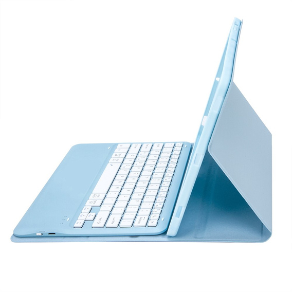 Etui z Klawiaturą Bluetooth do Samsung Galaxy Tab S10 FE+ X620 / X626B - niebieskie