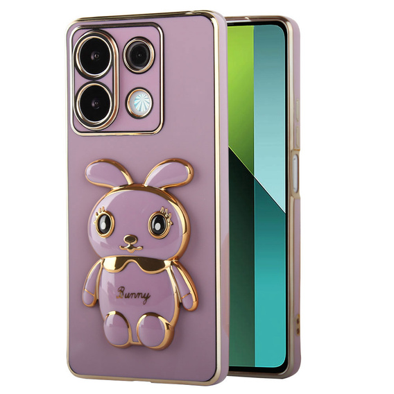 Etui do Xiaomi Redmi Note 13 Pro 5G, Rabbit, fioletowe + Szkło Hartowane 9H