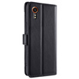 Etui z klapką do Samsung Galaxy Xcover 7, Wallet Zipper Pocket, czarne