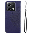 Etui z klapką do Xiaomi Poco X6 5G, Mandala, fioletowe