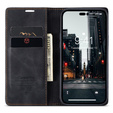 Etui CASEME do iPhone 14 Pro, Leather Wallet Case, czarne