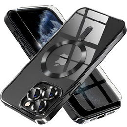 Etui do iPhone 11 Pro, Electro MagSafe, czarne + Szkło na ekran