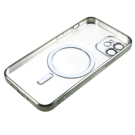 Zestaw Etui do iPhone 12, MagSafe Hybrid, zielone + Szkło