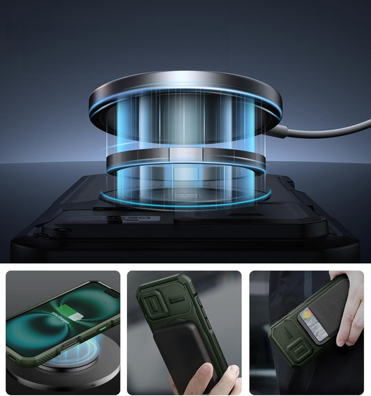 Etui Dexnor MagSafe z osłoną aparatu do iPhone 16