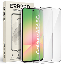 2x Szkło Hartowane ERBORD 9H Hard Glass do Samsung Galaxy A56 5G – niezawodna ochrona ekranu