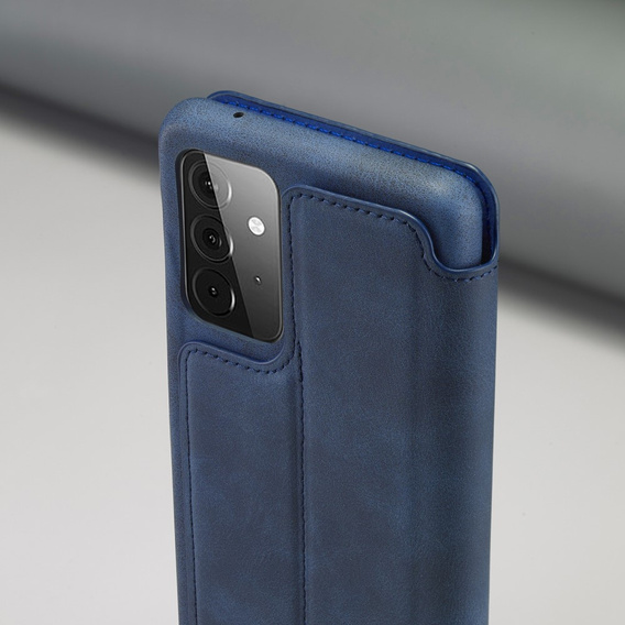 Etui z klapką do Samsung Galaxy A52 5G / 4G, LC.IMEEKE, niebieskie